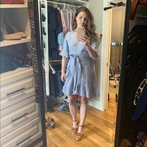 Gap blue wrap dress, Sz. M